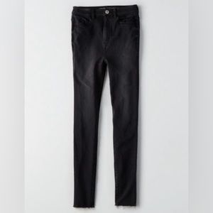 American Eagle super soft x4 highest rise black jegging 2 regular EUC